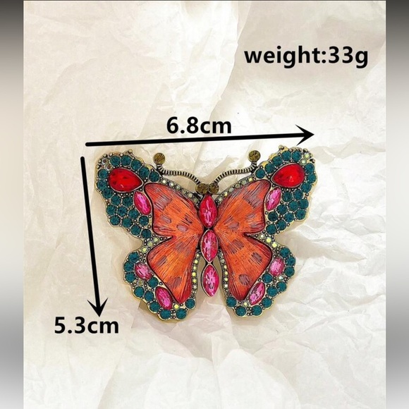 Vibrant Butterfly Brooch Piper-k - Picture 6 of 6